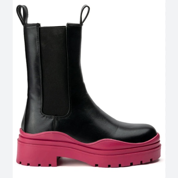 Azalea Wang Ghosted Flatform Chelsea Boots - Picture 2 of 7